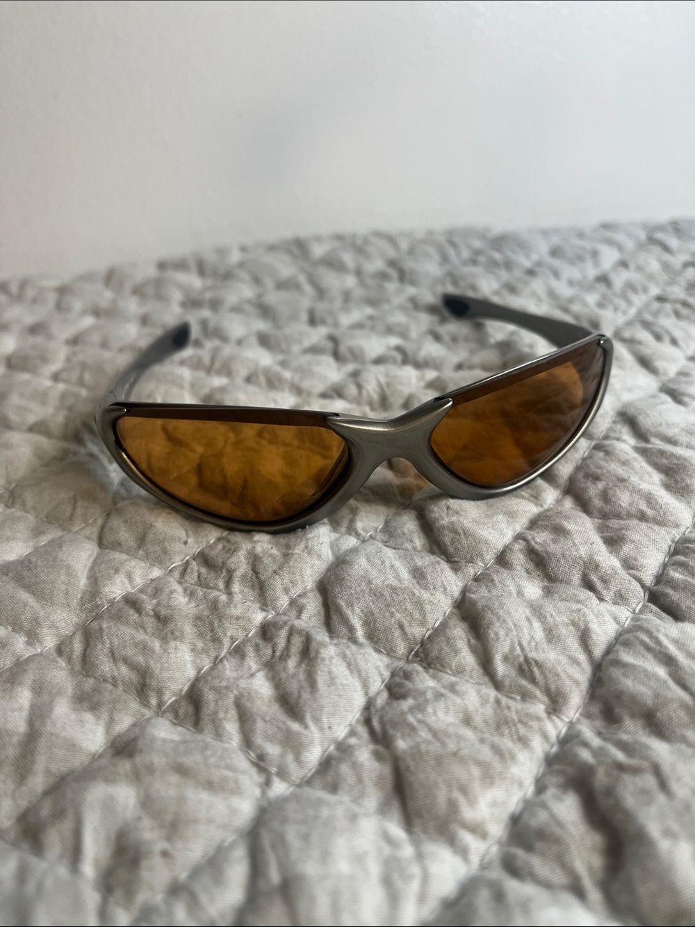 SMITH Silver Sunglasses with Amber Lenses